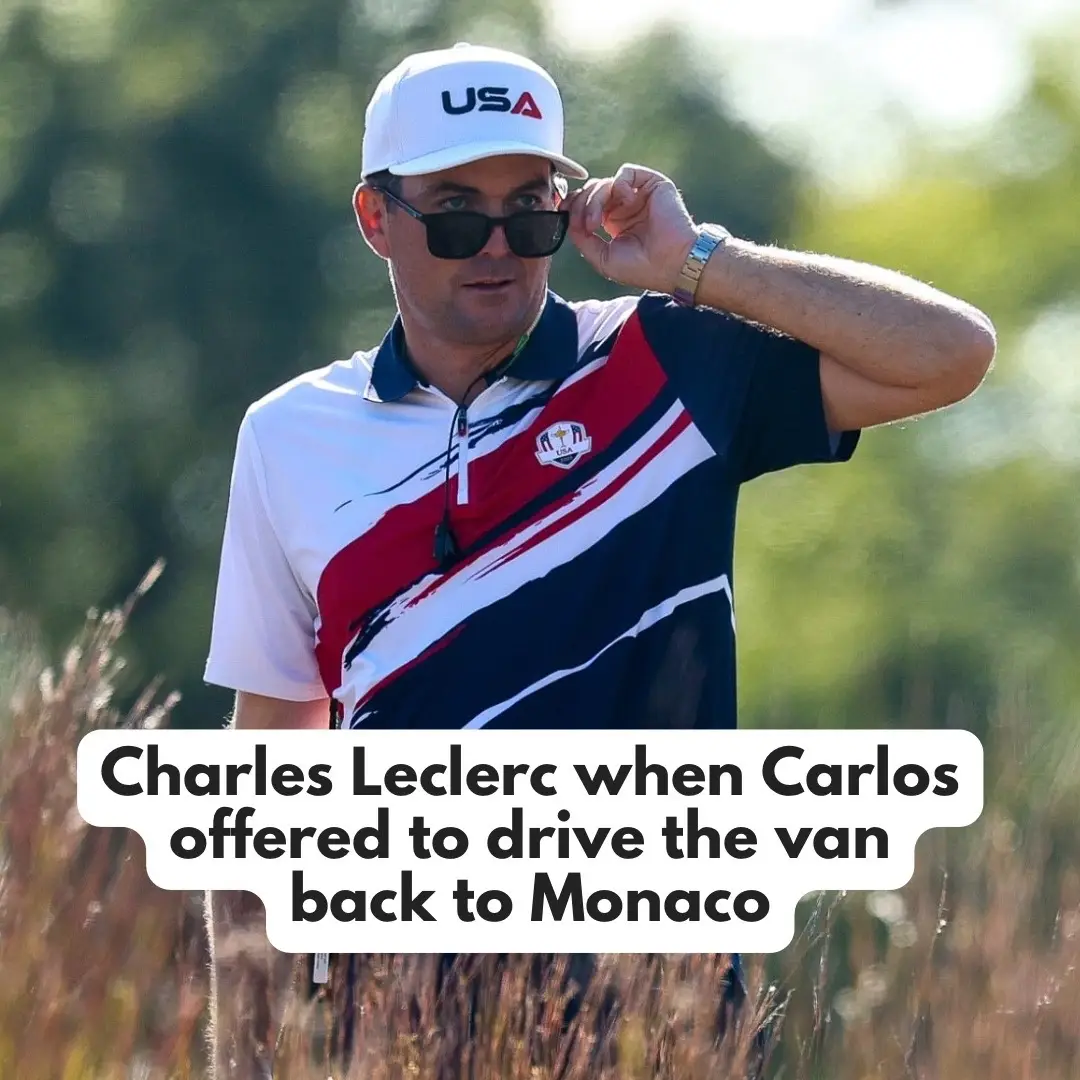 @keeganbradley1 giving us captain vibes, and meme content this @therydercup week. Of course I had to make it about the latest in @f1 😜 who do you think will win? @rydercupusa or @rydercupeurope ??? 👀 #formula1 #RyderCup #carlossainz #landonorris #charlesleclerc 