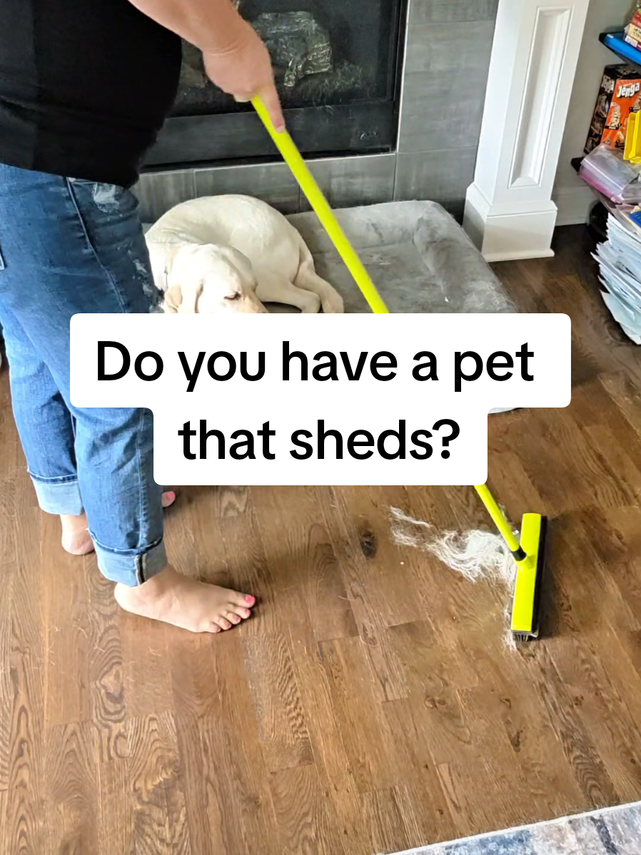 Replying to @.dw.zep.health This broom is my go to everyday to pick up all this hair!!! @Indigopetco #broom #pethair #longhandle  #pethairremovalbroom 