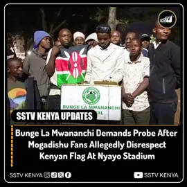 Bunge La Mwananchi members have called for peace and unity between Kenyans and the Somali community living in the country, following a heated debate sparked by an incident at Nyayo Stadium. According to Speaker Bonnie, tensions rose after claims that Mogadishu fans allegedly disrespected the Kenyan flag during a recent match at the stadium. While urging Kenyans not to discriminate against the Somali community, he stressed that they are citizens like everyone else and deserve respect. However, Bunge La Mwananchi has demanded that security agencies investigate the matter thoroughly. They have issued a one-week ultimatum, warning that failure to act will see them mobilize protests (maandamano) to defend the dignity of the Kenyan flag.  #foryoupage #muslim #muslimtiktok #somali #somalitiktok 
