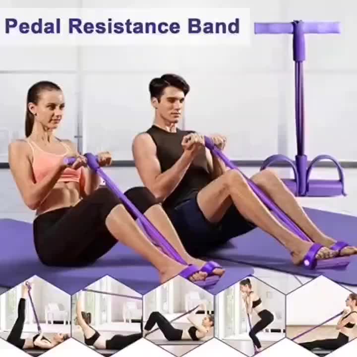 Six-Tube Tensioner Fitness Resistance Band Pedal Puller Elastic Resistance Band Pedal Puller Tension Rope Sit-Up Assistive gym  ring lat  raise  machine exercise sit-up Tricep Cable Attachment Rope Ankle Strap Resistance Band Attachment #womensfitness #homefitness #gymequipment #workoutequipment #resistancebands #fitnessequipment #gymaccessories #fitnesstools #liftingstraps #ankleresistancebands