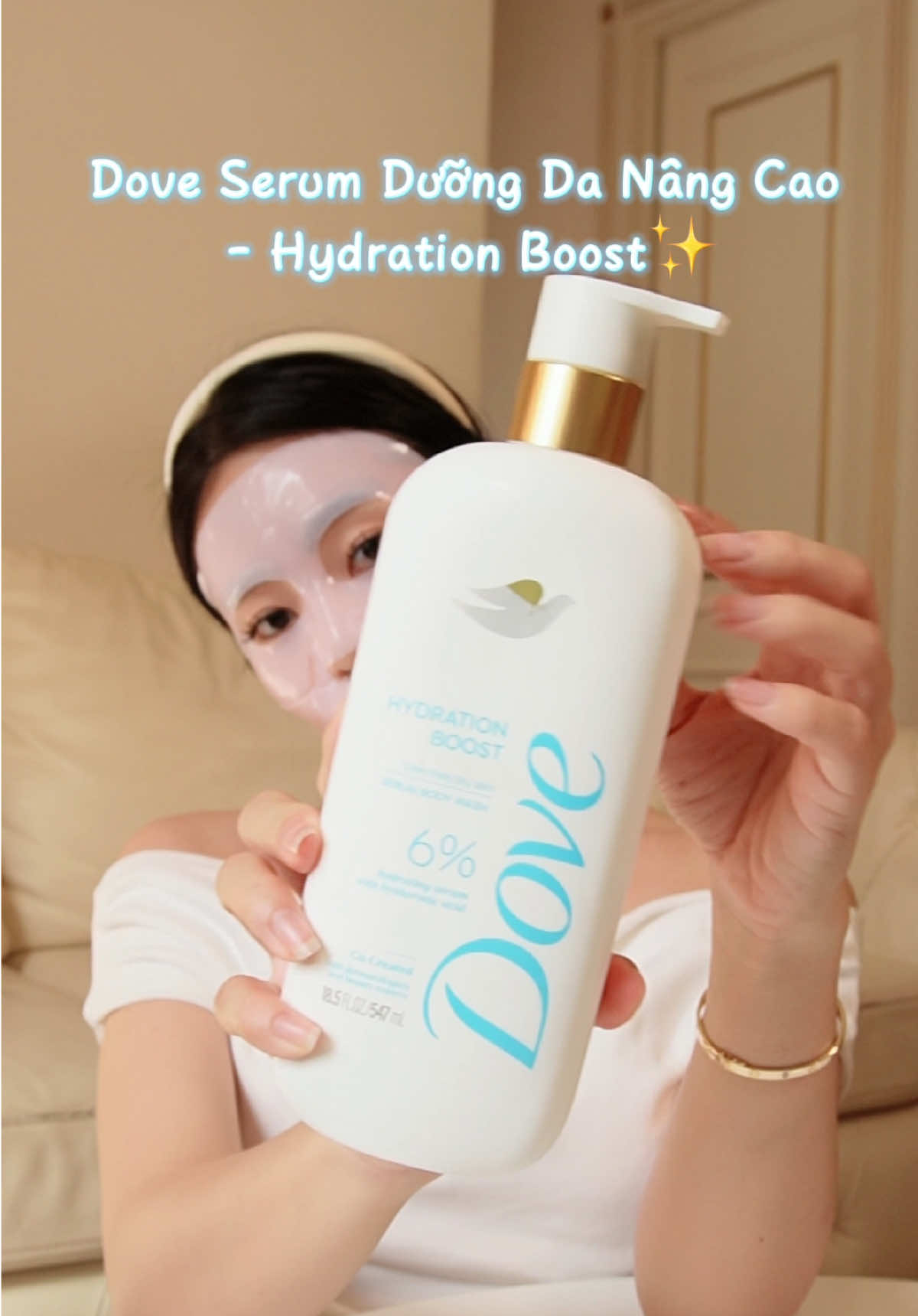 Đi tắm thui mà da vẫn ẩm mịn như dưỡng serum 💦💙🫧 #SuaTamDoveSerumDuongDa #SuaTamDove #DoveHydrationBoost #TaiTroBoiUnilever
