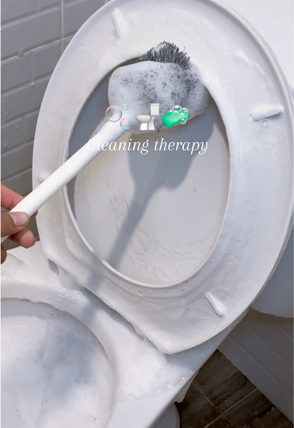 Cleaning therapy 🚽🧼🧽 #duckbrush #แปรงขัดส้วม #แปรงขัดห้องน้ํา #ของตกแต่งบ้าน 