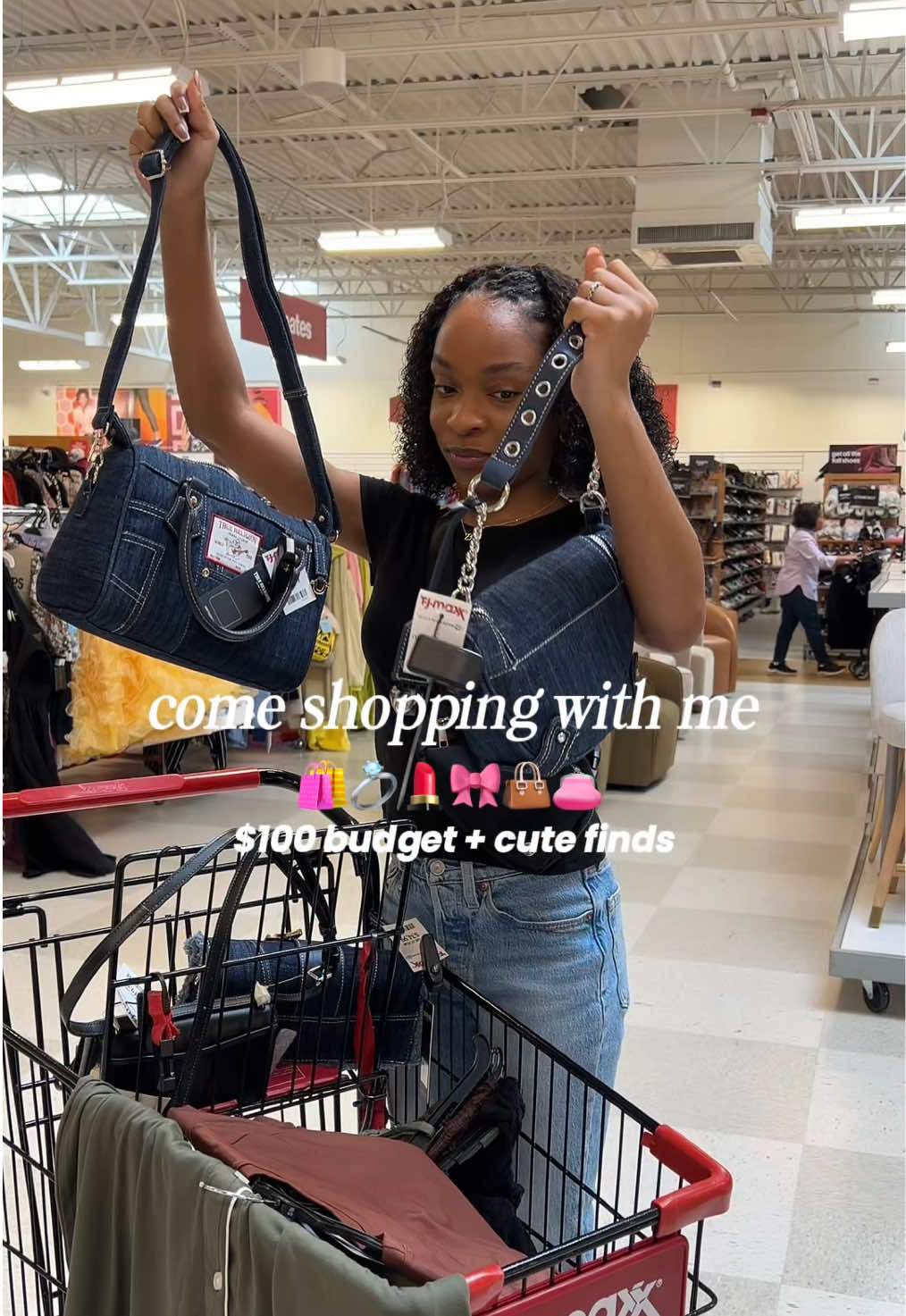 the girls told me $50 wasn’t enough… so we doubled it. come shop with me!! 🛍️ @TJ Maxx @True Religion @Coach  #shopwithme #tjmaxx #tjmaxxfinds #budgetshopping #tjmaxxhaul 