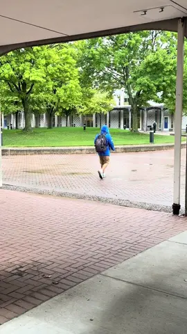 Rainy day vibes on campus. #college #collegelife #rain 