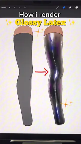 How i render ✨ Glossy Latex ✨ #clothes #tuto #tutorial #tutorials #tutoriel 