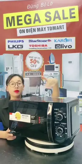 #CapCut lò vi sóng Toshiba MM20P, dòng lò vi sóng dễ dàng sử dụng với 2 núm vặn cơ. Công suất 700 dung tích 20l phù hợp cho gia đình 2-4 người Chức năng chính: hâm nóng, dã đông, đun nấu các món đơn giản