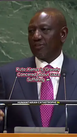 President William Ruto called for a permanent ceasefire in Gaza and a two state solution saying terming the situation as a “humanitarian catastrophe”.  He also called for peace efforts in Sudan and Haiti.  #ruto #gaza #unga #ceasefire #palestine🇵🇸 