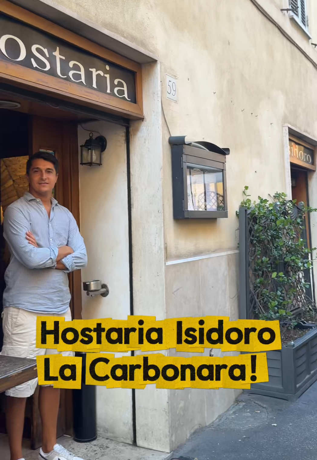🥓🧀 Uova, guanciale, pecorino e… i segreti di Luca! All’Hostaria Isidoro abbiamo scoperto passo dopo passo come nasce una vera carbonara romana 👨‍🍳✨ Una ricetta semplice negli ingredienti, ma unica nella tradizione: quella che racconta Roma e la sua storia ❤️ 📹 @★ Lotty ★  #associazionebottegheromane #carbonara #perte #FoodLover #foodphotography 