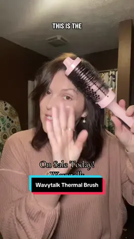 Curtain Bangs girls! You need to grab the Wavytalk Thermal Brush while it’s on sale. It’s gonna save you so much time 🫶🙌 #wavytalk #thermalbrush #curtainbangs #tiktokshopblackfriday #hairtok 