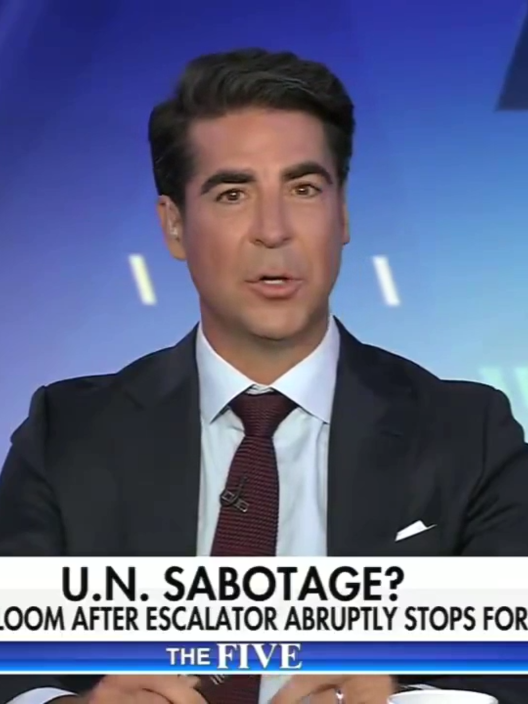 Jesse Watters on Fox News on the United Nations Trump Escalator fail - 