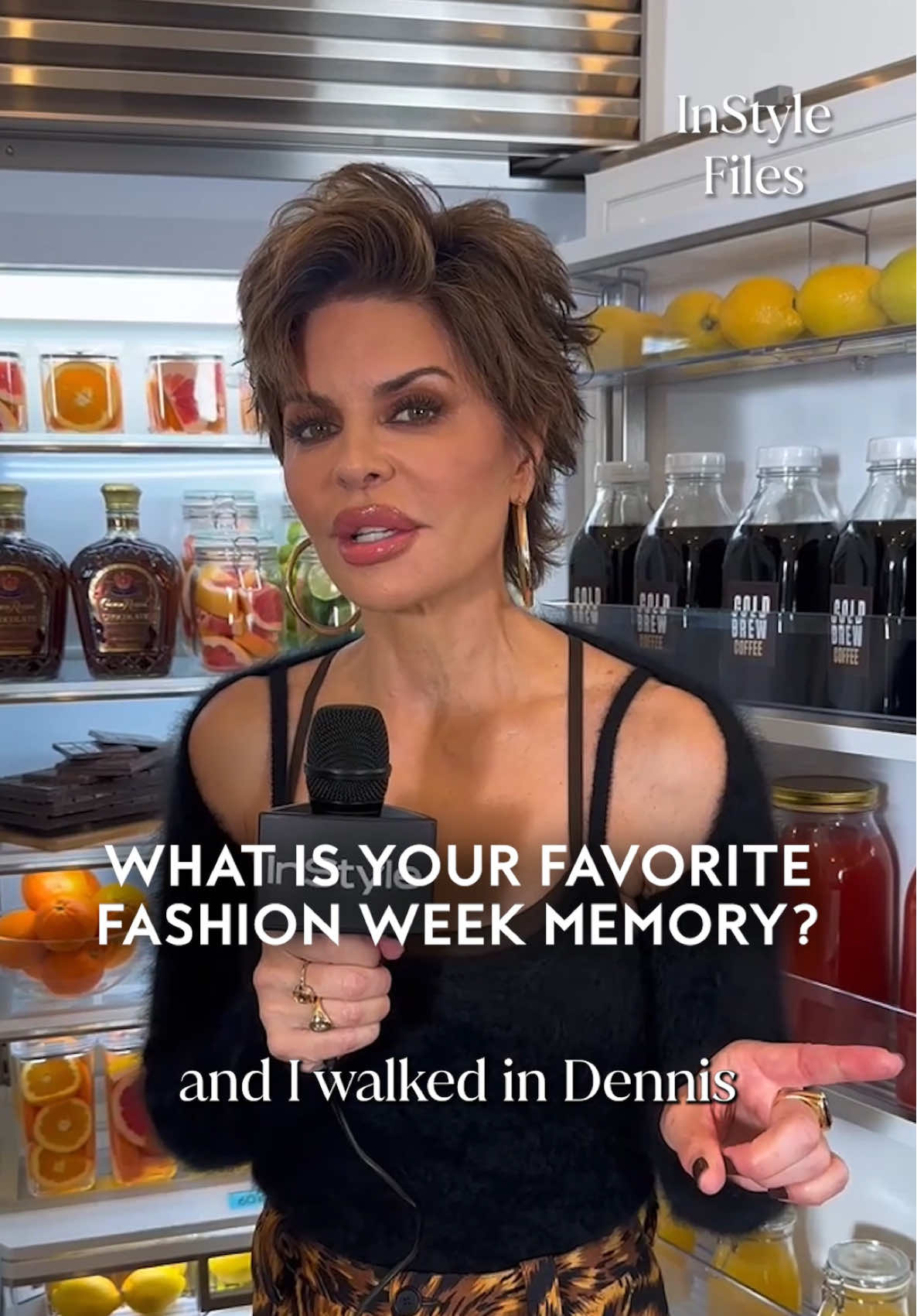 Name namesssss @Lisa Rinna!! During the peak of #NYFW, InStyle's @zizi caught up with multihyphenate mogul, #LisaRinna, to talk all things #FashionMonth—from her #CrownRoyal drink of choice to her favorite runway memory. We still want to know who she doesn't want to see at a fashion show, though.
