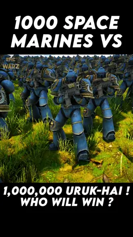 1000 Space Marines VS 1,000,000 Uruk-Hai ! 😱 Who will win ? 🤔 #gaming #uebs2 #gameplay #gamingcommunity #GamingOnTikTok 