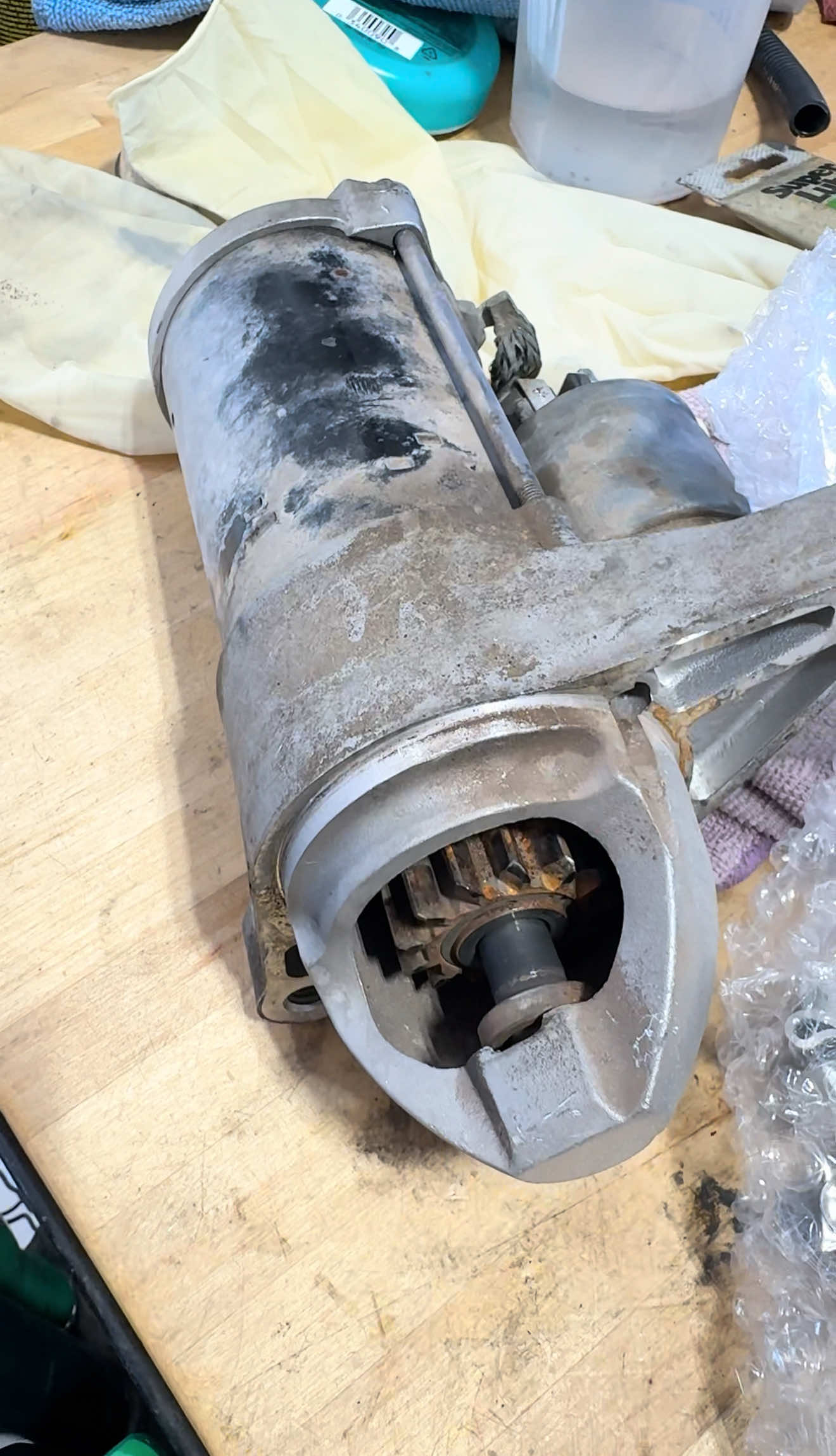 Bench Testing a Starter #autoshop #autorepair #enginebuild #enginerepair 