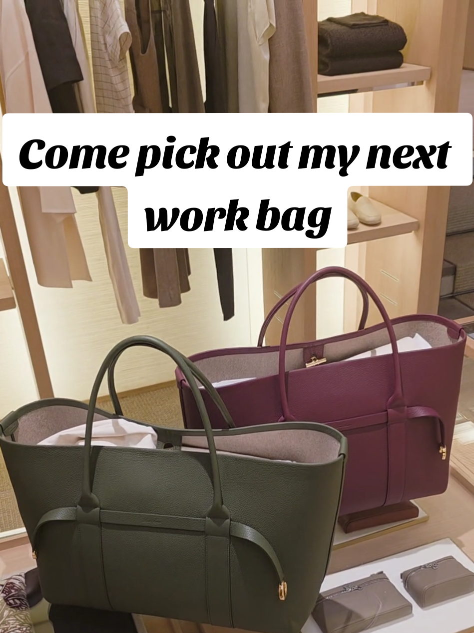 Part 2: I really couldn't decide which bag I should go for, I would love to hear what you think. sound off in the comments #luxurystyle #workbag #luxurybag #harrodsshopping #loropiana 