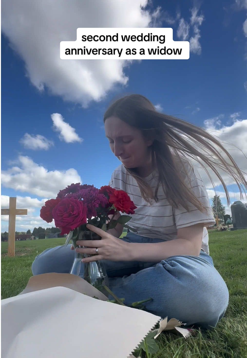 My second wedding anniversary as a widow ❤️ ft flower picking, a trip to @Dunelm to expand our Winnie the Pooh collection and ofc lots of tears #griefandloss #grieftok #lifeafterloss #widowsoftiktok #weddinganniversary 