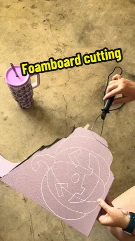 Foamboard pumpkins for the kids to paint. 🎨 🎃  #diycrafts #holidaydecor #halloween #asmr #foamboard 