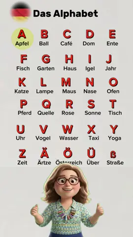 Learn German Alphabet  #learnmittiktok #deutsch #german #learn_german #learn_german_a1 