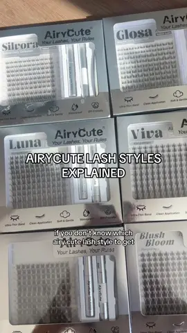 explaining ALL the @Airycute Lashes styles!! ✨from natural to dramatic! grab em on sale rn  #airycutelashes #lashclusters #tiktokshoprestock #tiktokshopblackfriday #diylashclusters 