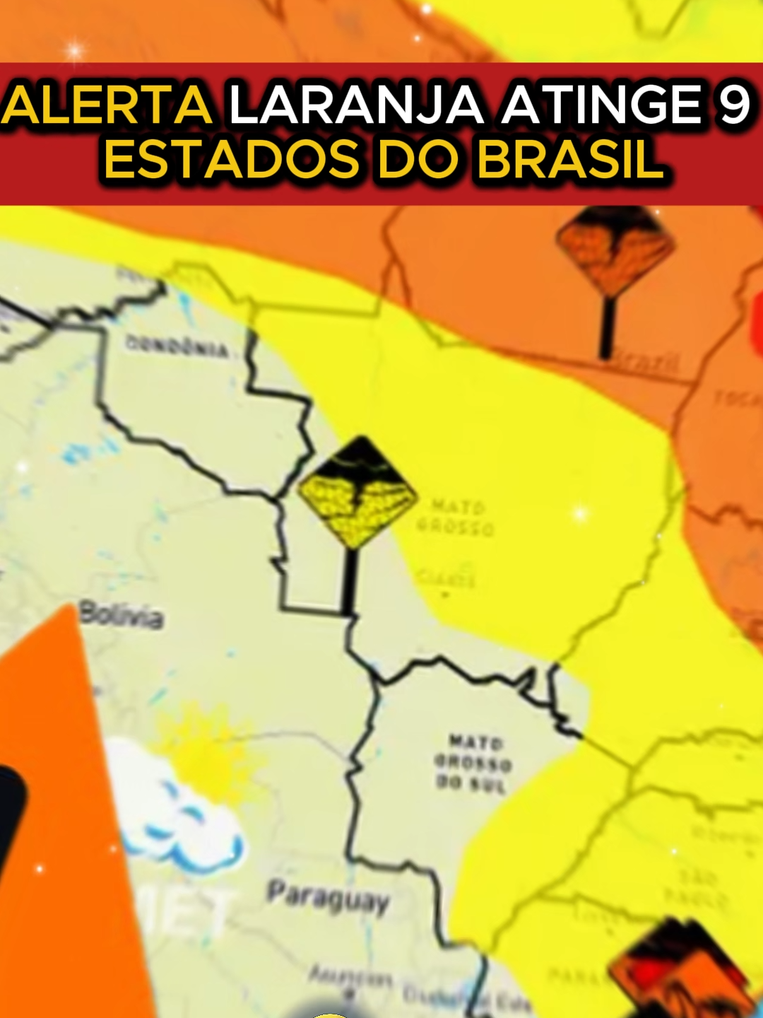 Alerta laranja INMET Tempestade Brasil #AlertaLaranja#INMET#Tempestade