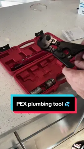 Having a PEX pipe crimping tool if you are a homeowner is a must. You could easily make repairs with this tool. It comes with everything you will need. If you were to rent one of these tools at the big box stores it would cost you just as much and you have to return it. But this one you keep forever.  #Tool #Tools #Tool #Plumbing #pex 