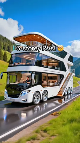 I never knew I needed a 3-storey RV until just now! 🤣👏 #rvlife #campinglife #glamping #tiktokmademebuyit 