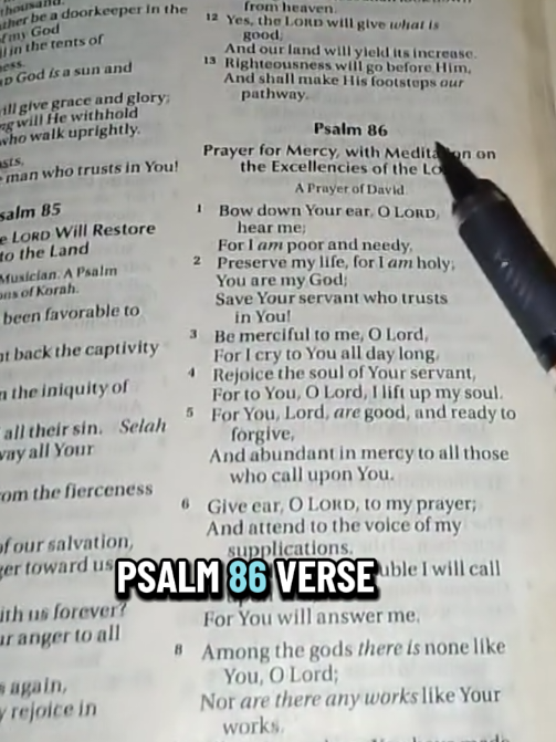 #creatorsearchinsights Psalms 86 #trustgod #motivational #scriptures #psalms 