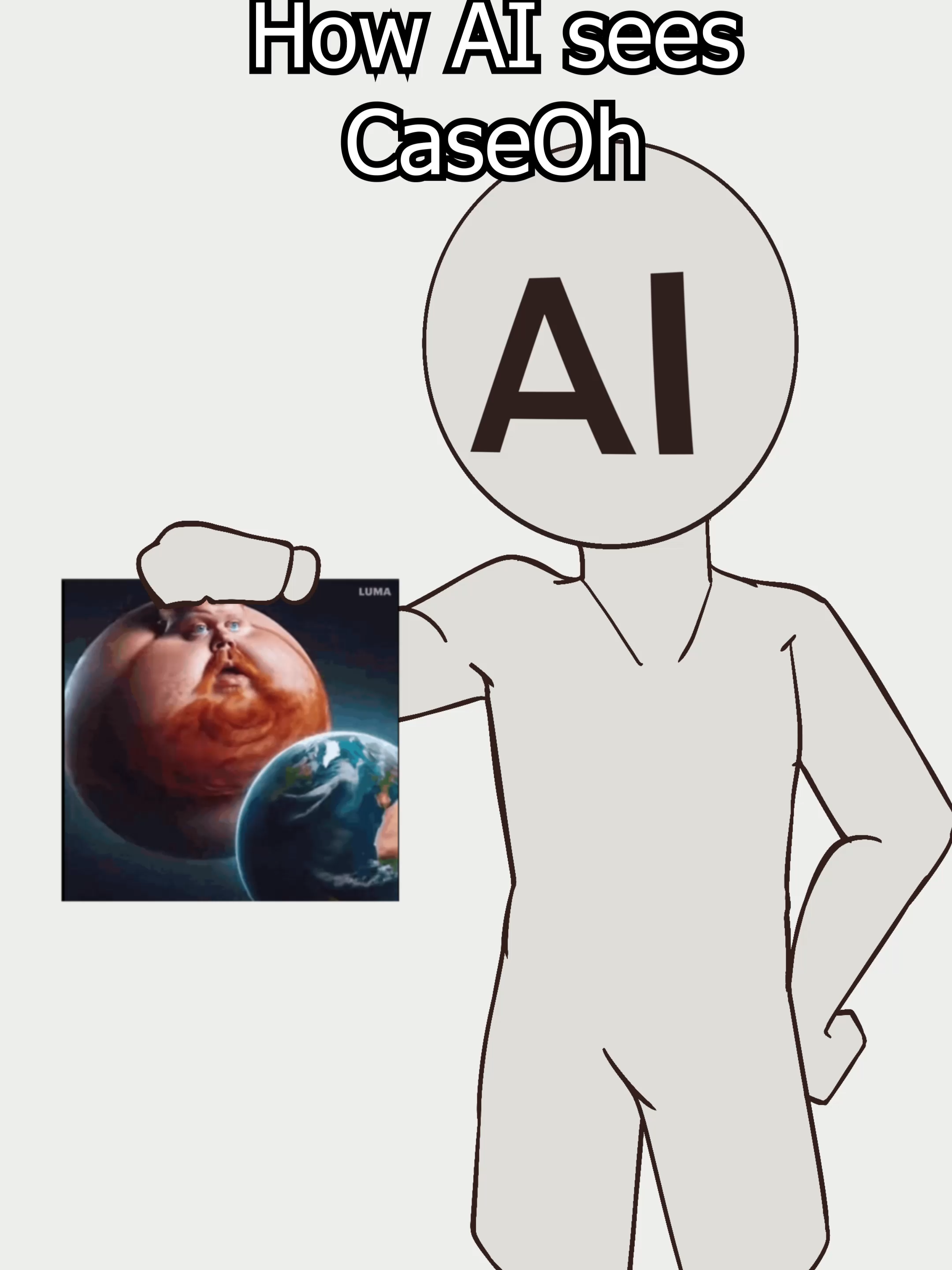 AI CaseOh vs Artist CaseOh Accuracy #caseoh #animation #meme #brainrot #twitch