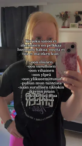 Lista voisi jatkua loputtomiin, mutta mulle itkeminen on vaan fyysinen reaktio tosi monelle asialle ja se on osa mua. Mun on tosi vaikeeta just esim puhua tunteista, oli ne mitä tahansa ilman, että alan itkemään.  Mun mielestä kaikki saa itkeä ihan milloin itkettää eikä siinä oo mitään hävettävää tai väärää. 🫂 #06wildout #foryou #goviral #tunteet #blonde 