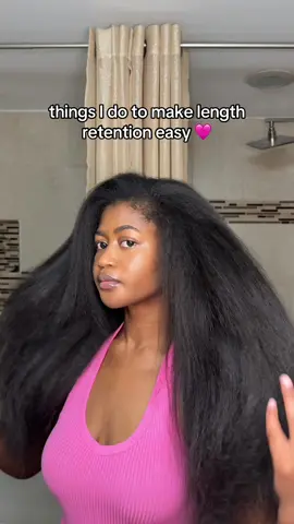 simple routines produce the best results!!💗 #naturalhair #silkpress #straightnatural #hairtok @K18 Hair @BUR BUR @It’s A 10 Haircare 