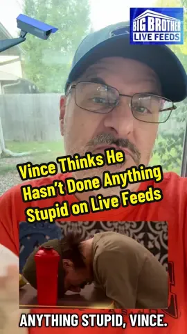 Vince was talking to Morgan about the Big Brother 27 live feed cameras and how he thinks he’s avoided doing anything stupid. Mmm hmm. Yep, he actually said that. #BB27 #BigBrother27 #BigBrother #CBSBigBrother #BigBrotherLiveFeeds 