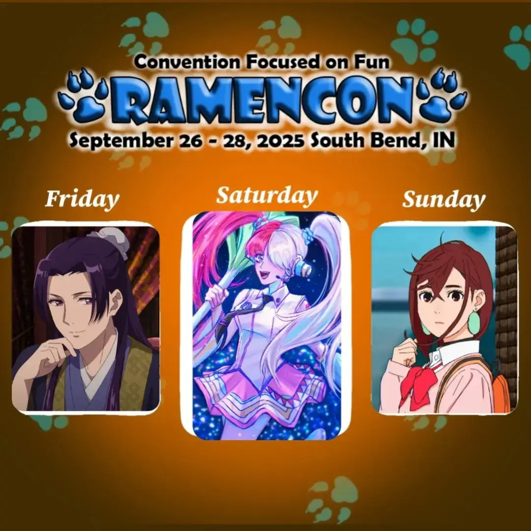 We're not gonna talk about how I've known my lineup for Ramencon for at least a month now, and I'm just now posting it🙈 If you see me, come say hi! I'll be competing in the cosplay contest and also volunteering at registration, so I should be easier to find 💕 • #ramencon #ramencon2025 #cosplay #anime #cosplaylineup 