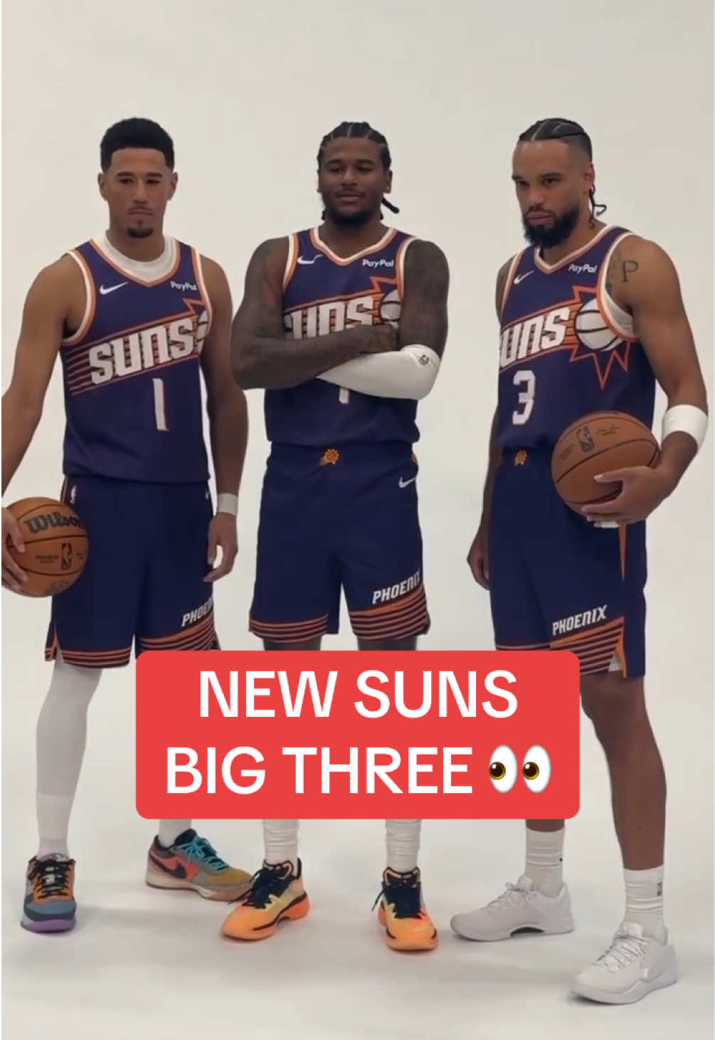 What y’all think about Phoenix this year? 🤔 (via @Phoenix Suns) #suns #NBA #devinbooker #shoutoutot 