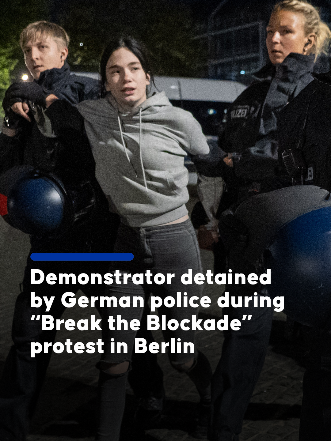 📍 German police detained 1 person during a protest against alleged attacks on the Global Sumud Flotilla, held at Leopoldplatz station in the capital Berlin #floatilla #berlin #anadoluagency #anadolu