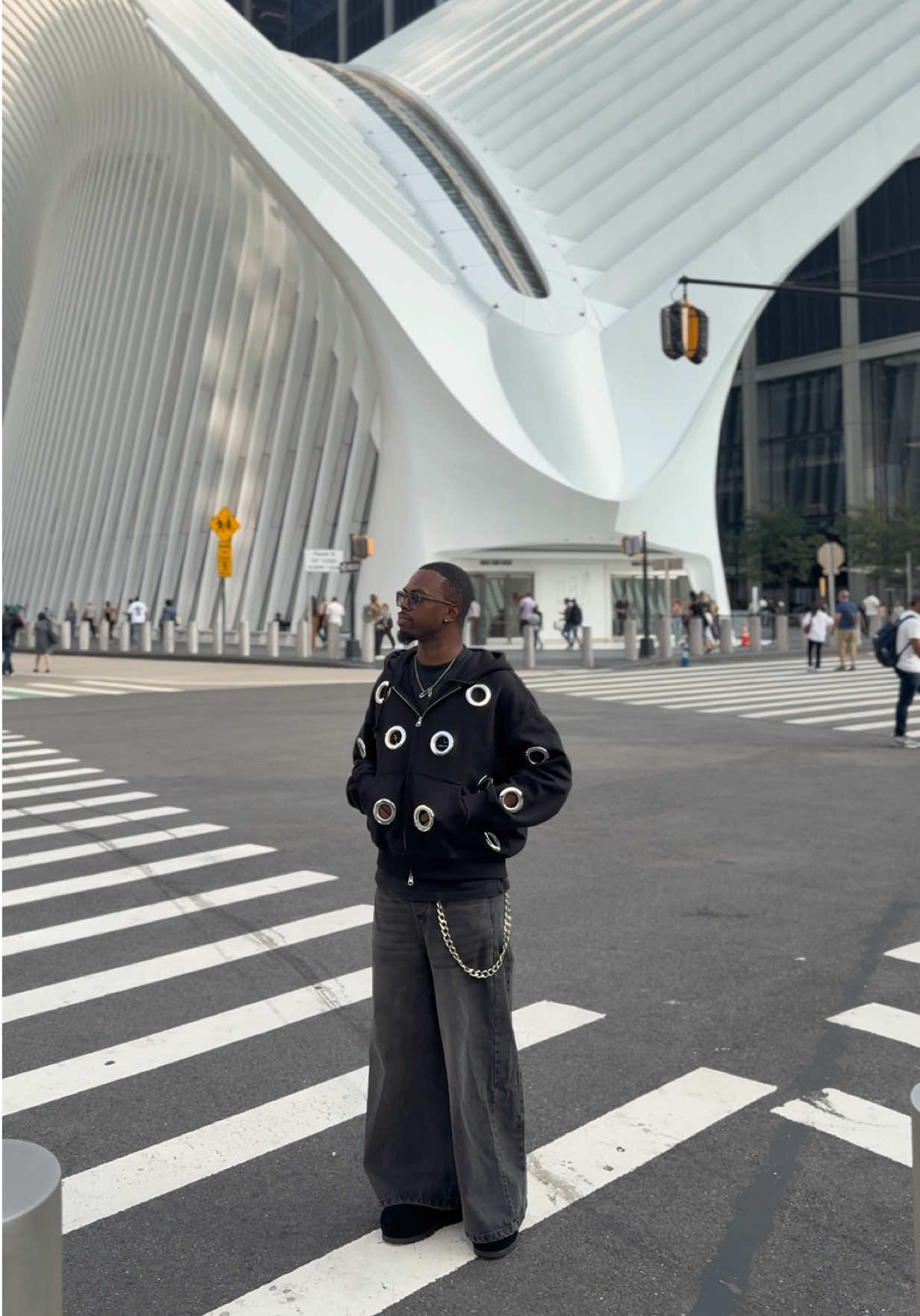 Who doesn’t love black and chrome ⛓️ #streetwear #streetwearfashion #hoodies #outfitinspo 