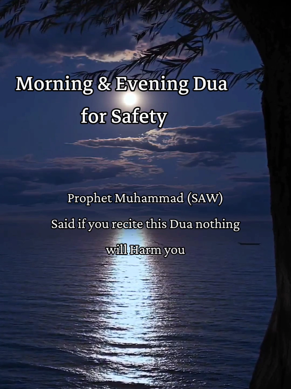 ✨ Recite this every morning & evening – no harm can touch you by Allah’s will 🌙🤲 #Dua #Protection #IslamicReminder #quranserenity #UKMuslims 