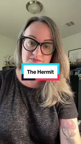 The Hermit is one of my favorites. What’s your experience with him? #tarot #actuallyautistic #tarotreading #neurodivergenttarot 