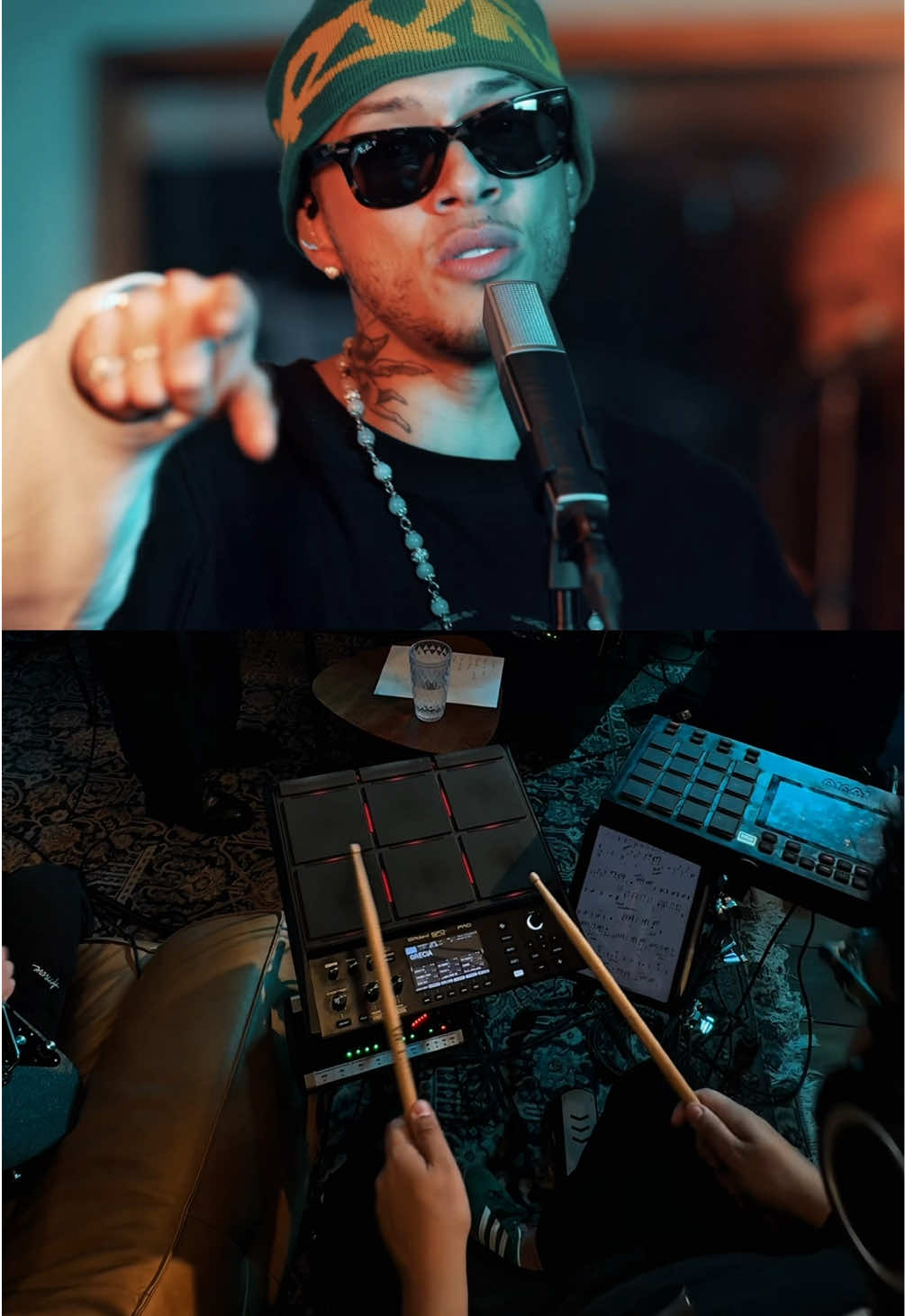 Trecho de “Grécia” do @euteto com a @we4sessions  Mandando Beats ao vivo com meus irmãos: @lucasvazmachado @mattartari @vitorarantes_ @p3racetta @rafael.picoli @grapesoundlab @chris.wiesen @roland_brasil @rolandglobal  #euteto #eutetofã #trap #brazilianpercussion #rolandspdsx  