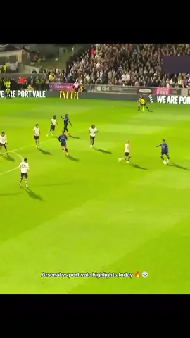 Arsenal vs port vale highlights today 🔥💀 #arsenal #arsenalfc #portvale #highlights #fyp 