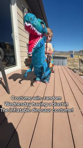 Grab this inflatable dinosaur costume !!! #kidshalloweencostumes #dinosaur #halloweencostume #halloween 