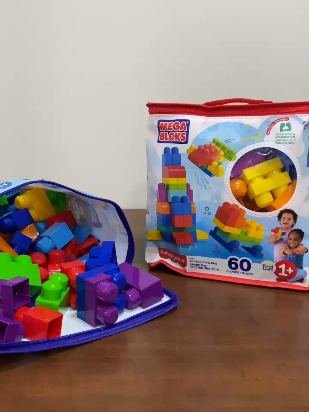 Mega Bloks Sacola Com 60 Peças Para Montar Fisher Price DCH55