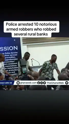 Breaking news| Ghana Police, led by the Criminal Investigations Department (CID), have successfully dismantled a gang suspected of carrying out armed robberies targeting rural banks. This breakthrough follows an I ntensified investigations and intelligence gathering, which led to arrests and the recovery of weapons and burglary tools. #fyp #ghana #latest #currentnews #trend