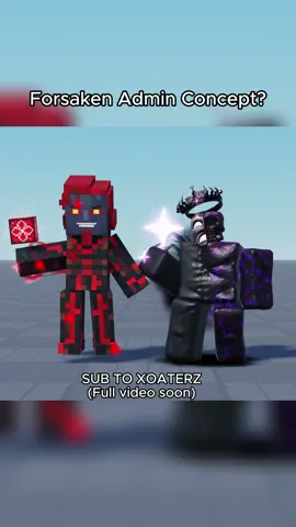Forsaken MCSM admin skin concept #forsaken #roblox #robloxanimation #mcsm #minecraftstorymode 