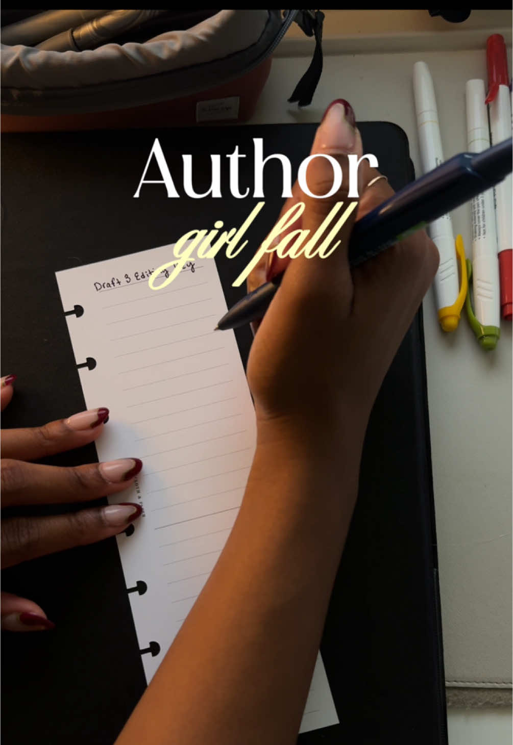 author girl fall // ep 02! I decided to make this into a little vlog series about my writing goals this season as I get my book ready to *drumroll* query literary agents!! (cue the existential scream) Still have a ways to go before I’m ready so figured I’d document the journey 😌 Hi! If you’re new here: I’m sharing my writing journey towards publishing my debut novel — a genre-bending, YA dystopian space fantasy💫 #writingabook #writer #author #writingtips #writertok 