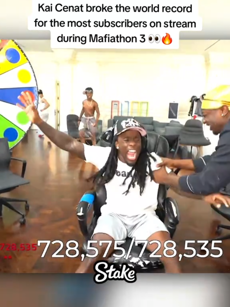 Kai Cenat broke the world record for the most subscribers on stream during Mafiathon 3 👀🔥 #kaicenat #fyp 