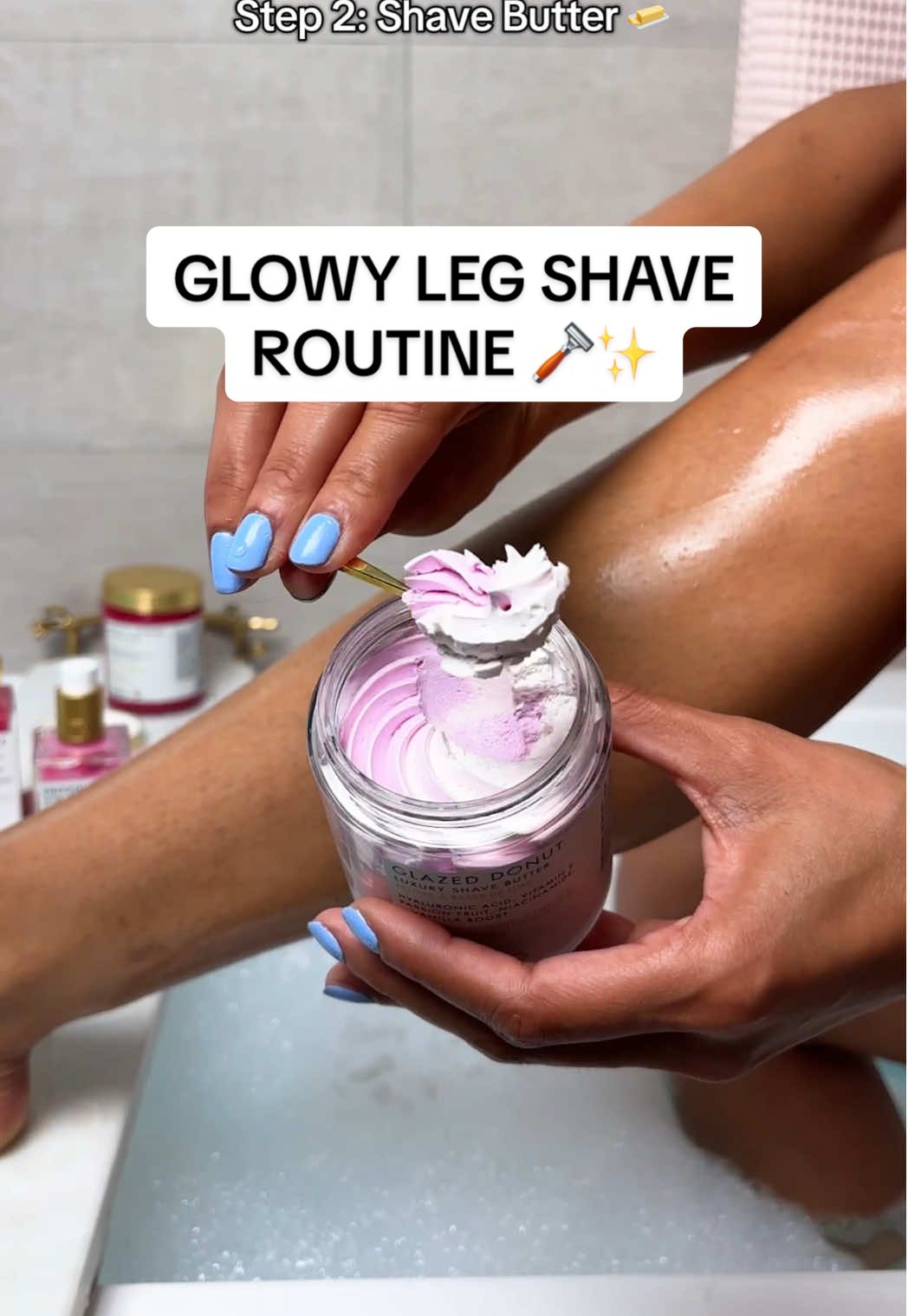 the shave routine you need for glowy skin ✨ #trulybeauty #shave #glowyskin #smoothskin #bodycare 