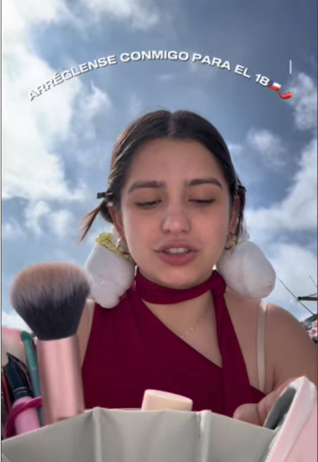 #grwm versión #18 de septiembre🤠🇨🇱❣️ #chile #maquillaje 
