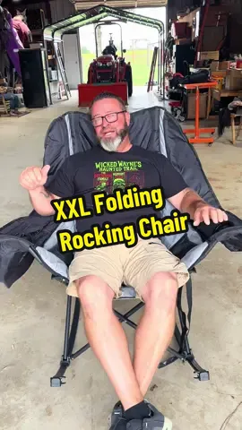 XXL Folding Rocking Chair #rockingchair #foldingchair #camping #campingchair #beachchair 