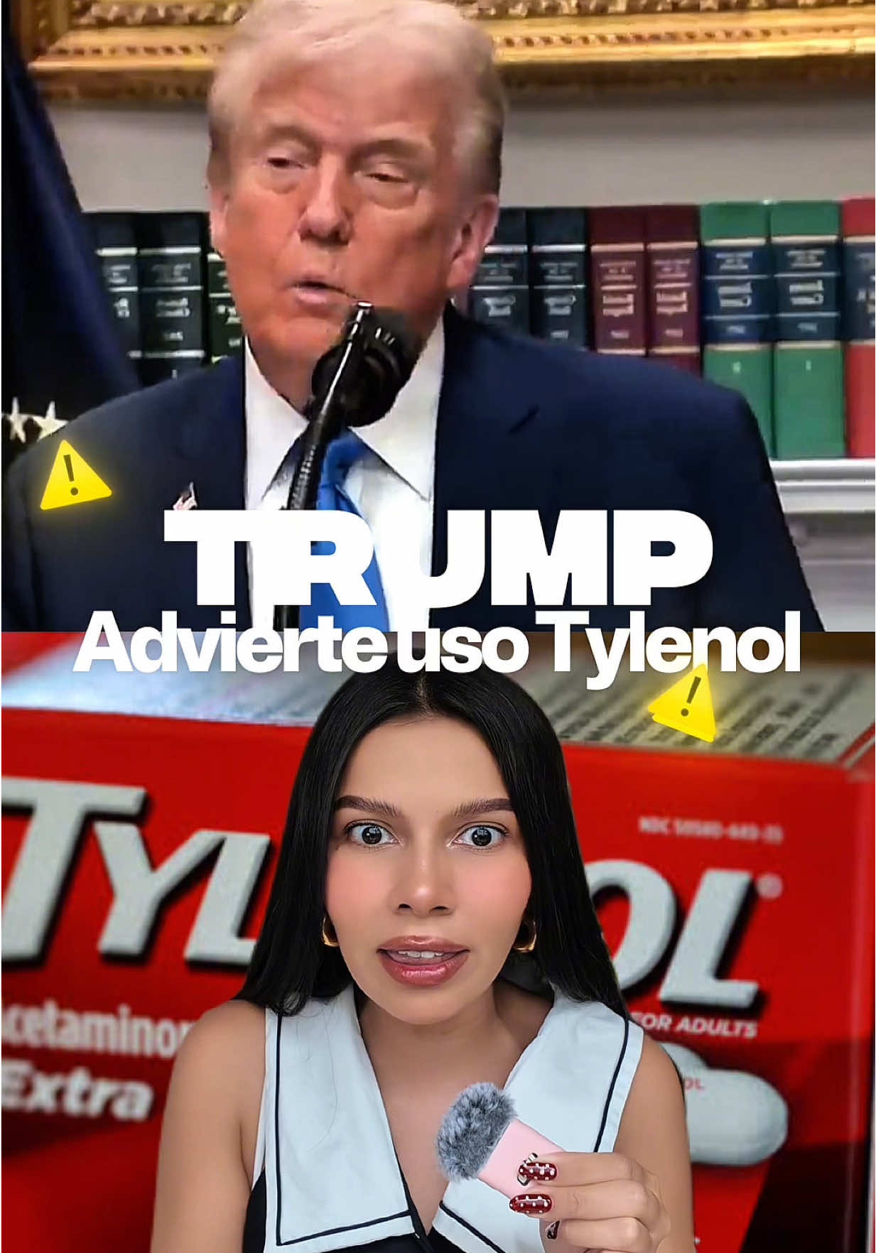 Donald trump lanza comunicado sobre uso Tylenol durante embarazo🤰🏼 🤔¿Crees que el tylenol este ligado al autismo?  #fyp #donaldtrump #autismo #health #candynutri