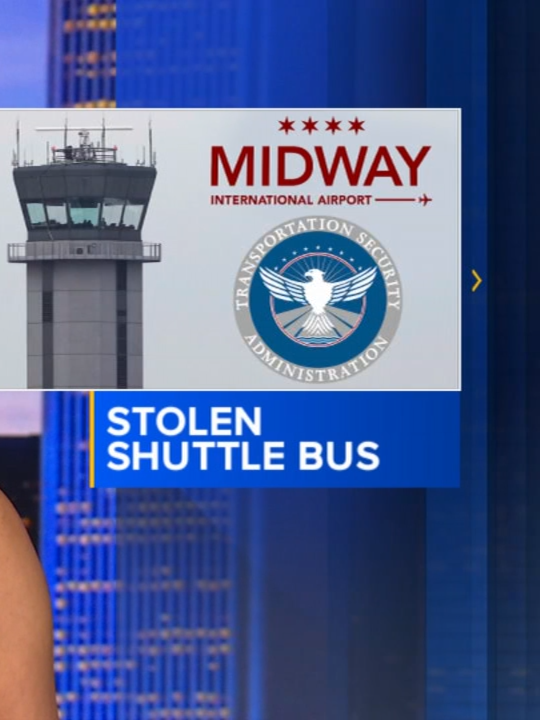 Kristen Burke, 39 of Chicago, allegedly broke into the Signature Flight Hanger, then drove the shuttle bus onto the taxiway on Monday. According to court documents, she told police she was 