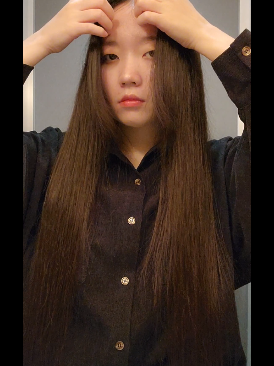 どのわけ方がすきだった？ #ロングヘア #floorlengthhair 